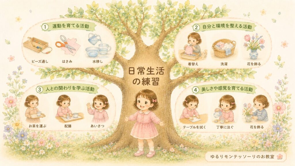 「日常生活の練習」の4つの領域