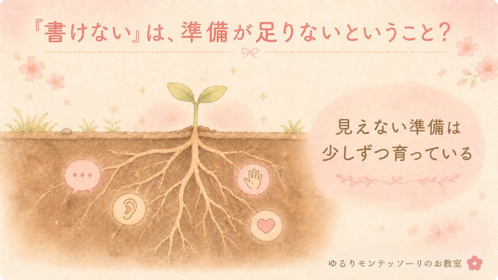 文字を書く前に育つ見えない準備