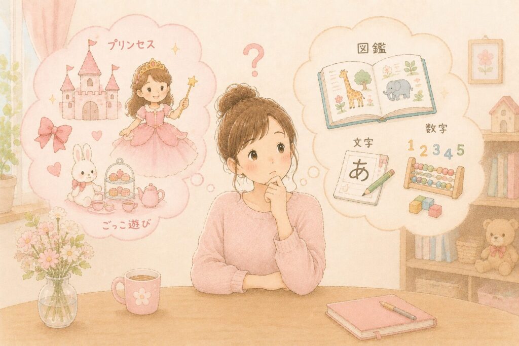 子どもの興味と親の願いの間で考える女性