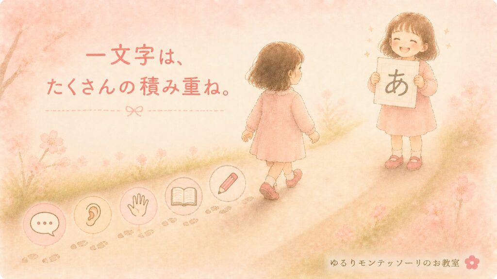 一文字につながる見えない積み重ね