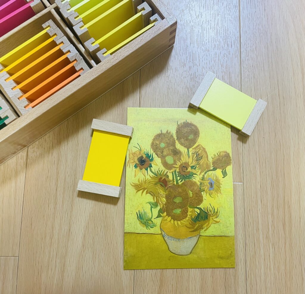 色板と絵画
