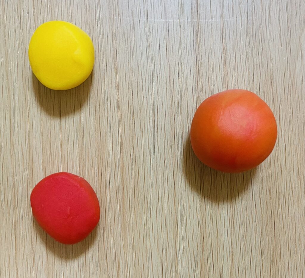 色板と粘土