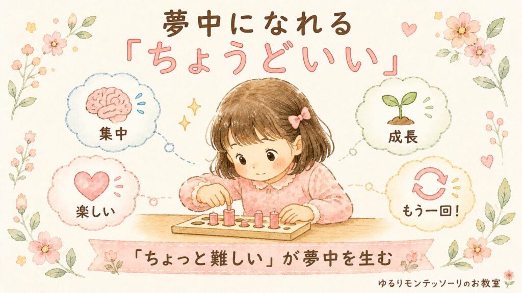 真剣な表情で集中して活動する女の子