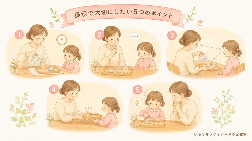 提示で大切にしたい5つのポイント