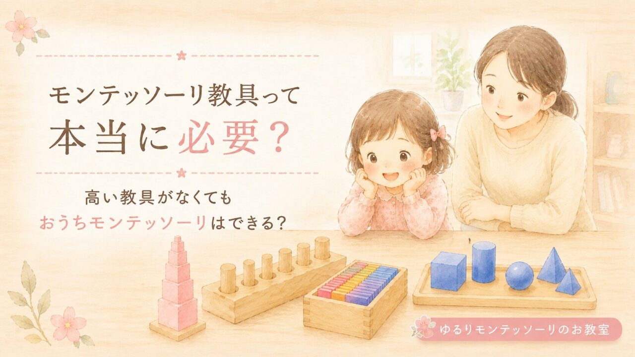 モンテッソーリ教具は本当に必要なのかを考える親子