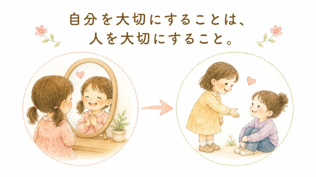 自分を認め、友達も大切にする子どもたち